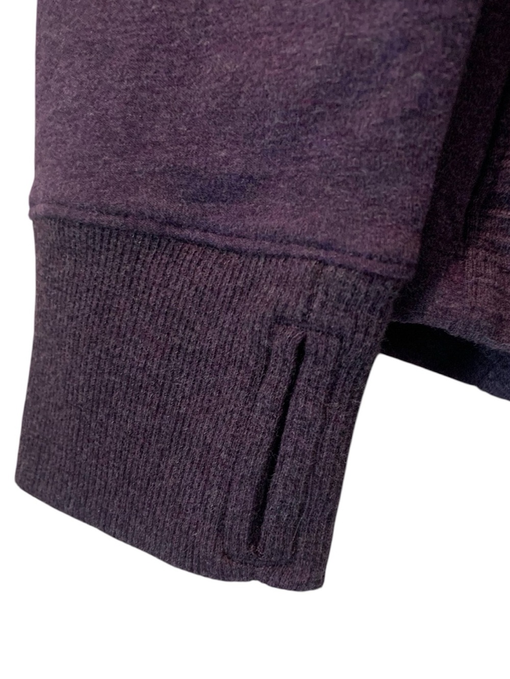 L.L. Bean NWT Cozy Mixed Knit Pullover Funnel Neck Purple Top Medium Tall MT - Picture 4 of 7